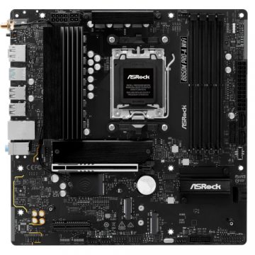 Placa de baza ASRock B850M PRO-A WiFi, AMD B850, AM5, DDR5, mATX