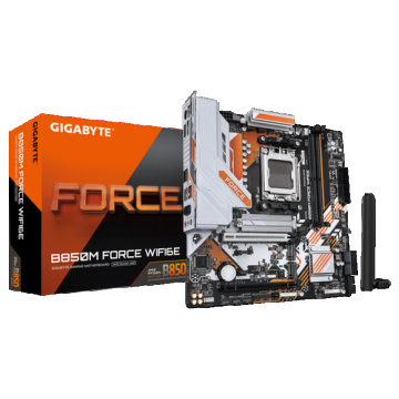 Placa de baza GIGABYTE B850M FORCE WIFI 6E, AMD B850, AM5, DDR5, mATX Placa de baza GIGABYTE B850M FORCE WIFI 6E, AMD B850, AM5, DDR5, mATX