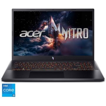 Acer Laptop Gaming Acer Nitro V 15 ANV15-52-575J, procesor Intel® Core™ i5-13420H, 15.6 inch, Full HD, IPS, 16GB DDR5 RAM, 512GB SSD, NVIDIA® GeForce RTX™ 4050 6GB GDDR6, No OS, Negru Acer Laptop Gaming Acer Nitro V 15 ANV15-52-575J, procesor Intel® Core™ i5-13420H, 15.6 inch, Full HD, IPS, 16GB DDR5 RAM, 512GB SSD, NVIDIA® GeForce RTX™ 4050 6GB GDDR6, No OS, Negru