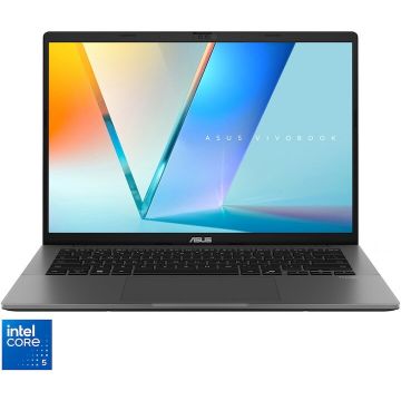 Asus Laptop ASUS Vivobook S14 S3407VA, procesor Intel® Core™ 5 210H, 14 inch, WUXGA, IPS, 16GB DDR5 RAM, 1TB SSD, Intel® UHD Graphics, Windows 11 Home, Gri Asus Laptop ASUS Vivobook S14 S3407VA, procesor Intel® Core™ 5 210H, 14 inch, WUXGA, IPS, 16GB DDR5 RAM, 1TB SSD, Intel® UHD Graphics, Windows 11 Home, Gri