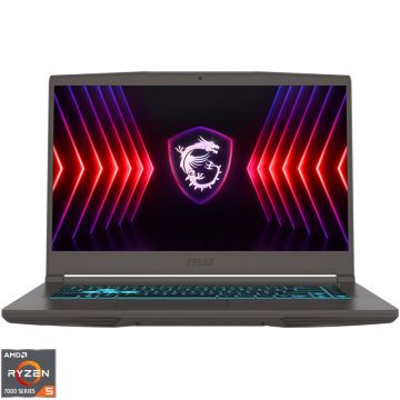 Laptop MSI Gaming 15.6'' Thin A15 B7VE, FHD 144Hz, Procesor AMD Ryzen™ 5 7535HS (16M Cache, up to 4.55 GHz), 16GB DDR5, 512GB SSD, GeForce RTX 4050 6GB, Free DOS, Cosmos Gray Laptop MSI Gaming 15.6'' Thin A15 B7VE, FHD 144Hz, Procesor AMD Ryzen™ 5 7535HS (16M Cache, up to 4.55 GHz), 16GB DDR5, 512GB SSD, GeForce RTX 4050 6GB, Free DOS, Cosmos Gray