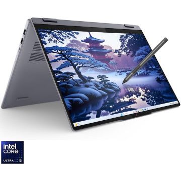 Lenovo Laptop Lenovo IdeaPad 5 2-in-1 16IAL10, Procesor Intel® Core™ Ultra 5 225U, Display 16 WUXGA (1920x1200), Touch, Memorie RAM 16GB LPDDR5x, Capacitate 512GB SSD, Placa video integrata Intel® Graphics, Windows® 11 Home, Luna Grey Lenovo Laptop Lenovo IdeaPad 5 2-in-1 16IAL10, Procesor Intel® Core™ Ultra 5 225U, Display 16 WUXGA (1920x1200), Touch, Memorie RAM 16GB LPDDR5x, Capacitate 512GB SSD, Placa video integrata Intel® Graphics, Windows® 11 Home, Luna Grey