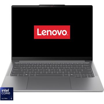 Lenovo Laptop Lenovo IdeaPad Pro 5 14IAH10 cu procesor Intel® Core™ Ultra 5 225H pana la 4.9GHz, 14 2.8K, OLED, 120Hz, 32GB LPDDR5x RAM, 1TB SSD, Intel® Arc™ 130T GPU, No OS, Luna Grey Lenovo Laptop Lenovo IdeaPad Pro 5 14IAH10 cu procesor Intel® Core™ Ultra 5 225H pana la 4.9GHz, 14 2.8K, OLED, 120Hz, 32GB LPDDR5x RAM, 1TB SSD, Intel® Arc™ 130T GPU, No OS, Luna Grey