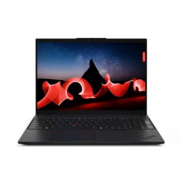 Lenovo Laptop Lenovo ThinkPad L16 G1, Intel Core Ultra 7 155U, 16 inch WUXGA, 16GB RAM, 512GB SSD, Windows 11 Pro, Negru Lenovo Laptop Lenovo ThinkPad L16 G1, Intel Core Ultra 7 155U, 16 inch WUXGA, 16GB RAM, 512GB SSD, Windows 11 Pro, Negru