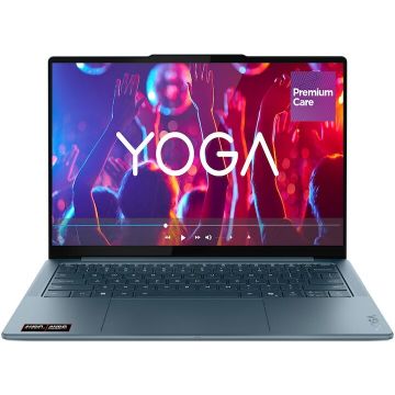 Lenovo Laptop Lenovo Yoga Slim 7 14AKP10, procesor AMD Ryzen™ AI 5 340, 14 inch, 2.8K, WQXGA+, OLED, 120Hz, 16GB LPDDR5x RAM, 1TB SSD, AMD Radeon™ 840M Graphics, No OS, Tidal Teal
