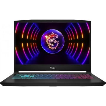 MSI Laptop Gaming MSI Katana 15, Intel Core i5-12450H, 15.6 Inch FHD, 16GB RAM, 512GB SSD, nVidia RTX 4050 6GB, Windows 11 Home, Negru MSI Laptop Gaming MSI Katana 15, Intel Core i5-12450H, 15.6 Inch FHD, 16GB RAM, 512GB SSD, nVidia RTX 4050 6GB, Windows 11 Home, Negru
