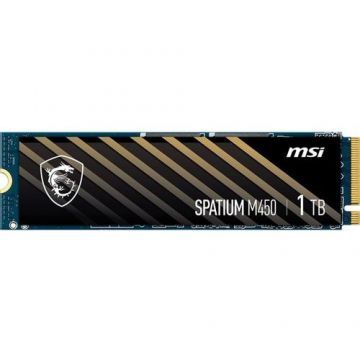 SSD MSI Spatium M450 1TB V1 PCI Express 4.0 x4 M.2 2280 SSD MSI Spatium M450 1TB V1 PCI Express 4.0 x4 M.2 2280