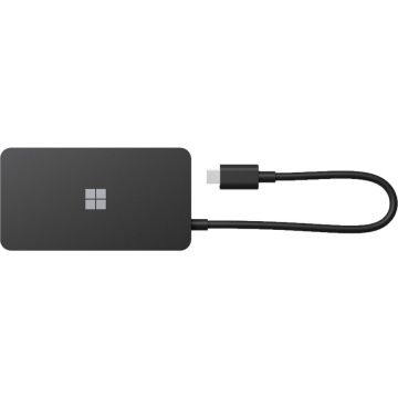 Hub Extern Surface USB-C Travel Hub 1x HDMI 1x RJ-45 1x VGA 1x USB-A 1x USB-C Negru