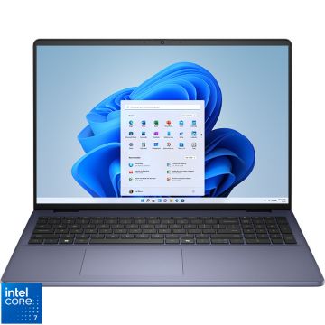 Laptop DELL 16'' DC16251, FHD+, Procesor Intel® Core™ 7 150U (12M Cache, up to 5.40 GHz), 32GB DDR5, 1TB SSD, Intel Graphics, Win 11 Pro, Midnight Blue, 3Yr ProSupport