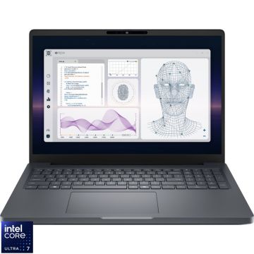 Laptop DELL 16'' Pro Max 16 Plus MB16250, FHD+ 120Hz VRR, Procesor Intel® Core™ Ultra 7 265HX (30M Cache, up to 5.30 GHz), 32GB DDR5 CSODIMM, 1TB SSD, RTX PRO 3000 Blackwell 12GB, Win 11 Pro, 3Yr ProSupport Laptop DELL 16'' Pro Max 16 Plus MB16250, FHD+ 120Hz VRR, Procesor Intel® Core™ Ultra 7 265HX (30M Cache, up to 5.30 GHz), 32GB DDR5 CSODIMM, 1TB SSD, RTX PRO 3000 Blackwell 12GB, Win 11 Pro, 3Yr ProSupport