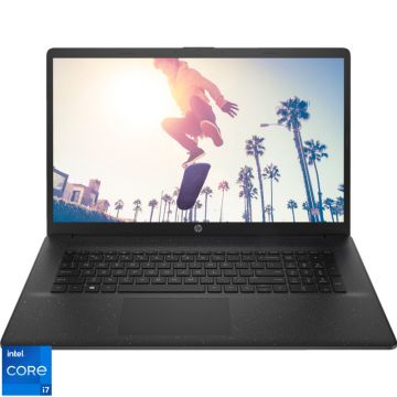 Laptop HP 17.3'' 17-cn3003nq, FHD IPS, Procesor Intel® Core™ i7-1355U (12M Cache, up to 5.00 GHz), 16GB DDR4, 512GB SSD, Intel Iris Xe, Free DOS, Black Laptop HP 17.3'' 17-cn3003nq, FHD IPS, Procesor Intel® Core™ i7-1355U (12M Cache, up to 5.00 GHz), 16GB DDR4, 512GB SSD, Intel Iris Xe, Free DOS, Black