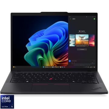 Laptop Lenovo 14'' ThinkPad T14 Gen 6, WUXGA IPS, Procesor Intel® Core™ Ultra 5 228V (8M Cache, up to 4.50 GHz), 32GB LPDDR5X, 1TB SSD, Intel Arc 130V, Win 11 Pro, Black Laptop Lenovo 14'' ThinkPad T14 Gen 6, WUXGA IPS, Procesor Intel® Core™ Ultra 5 228V (8M Cache, up to 4.50 GHz), 32GB LPDDR5X, 1TB SSD, Intel Arc 130V, Win 11 Pro, Black