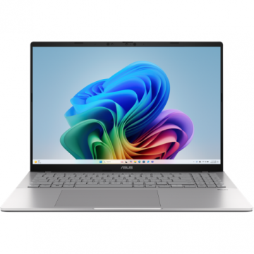 Laptop Vivobook S16 WQXGA 16 inch Qualcomm Snapdragon X 16GB 1TB SSD Windows 11 Pro Cool Silver Laptop Vivobook S16 WQXGA 16 inch Qualcomm Snapdragon X 16GB 1TB SSD Windows 11 Pro Cool Silver