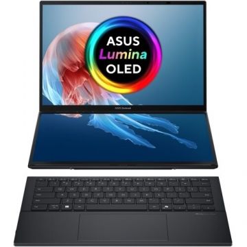 Laptop Zenbook Duo 14 OLED 14 inch Intel Core Ultra 7 255H 32GB 1TB SSD Windows 11 Pro Inkwell Gray Laptop Zenbook Duo 14 OLED 14 inch Intel Core Ultra 7 255H 32GB 1TB SSD Windows 11 Pro Inkwell Gray