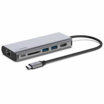 Adaptor CONNECT USB-C Multiport Gri