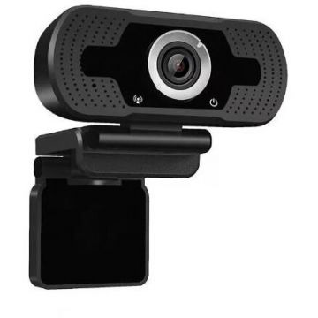 Camera Web IO0037 1080P USB 2.0 FullHD Trepied Inclus Negru