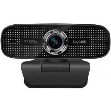 Camera Web UA0378 Full-HD Rezolutie Video 1920x1080 Unghi Vizualizare 100 Grade Pivotare 90 Grade Rotatie 180 Grade Microfon Dual Cablu 1.6M Negru