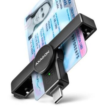 Cititor Carti de Identitate CRE-SMPC USB-C Smart Card PocketReader