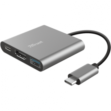 Docking Station Dalyx 3-In-1 Multiport USB-C Gri