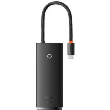 Docking Station Lite WKQX050101 Conectare USB Type-C 2x USB 3.0 1x USB Type C PD 1x HDMI 4K/30Hz Card Reader SD/microSD Negru