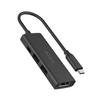 Docking Station Universal DST-40C PC USB Type C  USB-C  USB-A 3.0  USB-A 2.0 HDMI 4K@30Hz  0.15m Gri