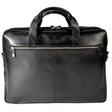 Geanta Dubla Exactive Leather 15.6 Inch Neagra