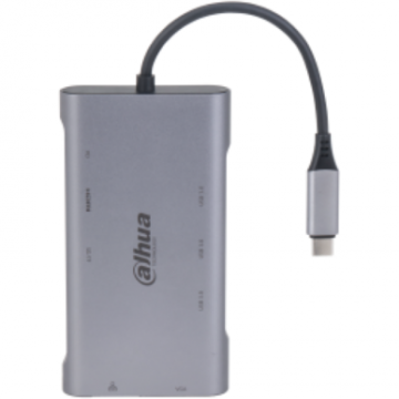 Hub 9 IN 1   USB Type-C  USB 3.0 x1   HDMI x1   VGA x1  RJ45 x1   SD x1  TF x1  PD x1   VGA x1 1 × RJ-45 10/100/1000Mbps 1080@30Hz  Gri