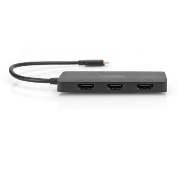Hub USB 3-Port MST Video Hub, docking station (USB-C, 3x HDMI)