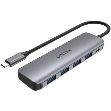 Hub USB H1107A   USB 3.2 Gen 1 Type-A 5000Mbit/s 10W  Gri