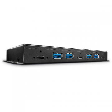 Hub USB USB-C 4x USB 3.2 Gen 2 3x USB-C 3.2 Gen 2 Negru