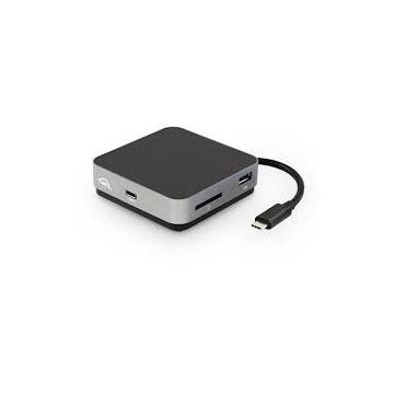 Hub USB USB-C Travel Dock E grey / black - 6 ports, 100W