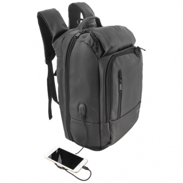 Rucsac laptop Business XL cu port USB 17.3 inch Negru