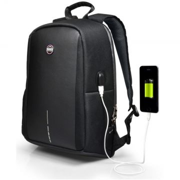Rucsac Laptop Chicago EVO 13 - 15.6inch Anti-Furt Cu Port USB Extern Negru
