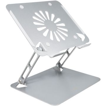 Stand Notebook 15.6 Pliabil Ajustabil Inalta 15Cm Argintiu