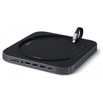 Docking Station Aluminum Mac Mini USB-C USB-C, 3x USB-A micro/SD jack port