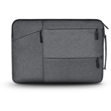 Geanta Pocket Dark Compatibila cu Laptop 14Inch Gri Inchis