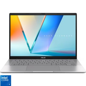 Laptop ASUS 14'' Vivobook S14 S3407VA, WUXGA, Procesor Intel® Core™ 5 210H (12M Cache, up to 4.80 GHz), 16GB DDR5, 1TB SSD, Intel UHD, No OS, Cool Silver