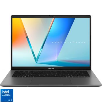 Laptop ASUS 14'' Vivobook S14 S3407VA, WUXGA, Procesor Intel® Core™ 5 210H (12M Cache, up to 4.80 GHz), 16GB DDR5, 1TB SSD, Intel UHD, No OS, Matte Gray