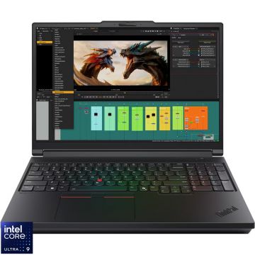 Laptop Lenovo 16'' ThinkPad P16 Gen 3, WQUXGA IPS, Procesor Intel® Core™ Ultra 9 275HX (36M Cache, up to 5.40 GHz), 64GB DDR5, 1TB SSD, RTX PRO 3000 Blackwell 12GB, Win 11 Pro, Black