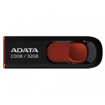 Adata USB 2.0 32GB ADATA C008 Black&Red 'AC008-32G-RKD'