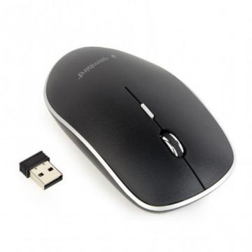 GEMBIRD Mouse Optic Gembird MUSW-4BS-01, USB Wireless, Black-Silver