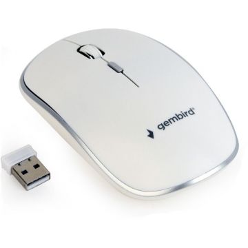 GEMBIRD Mouse Wireless Gembird MUSW-4B-01-W, 1600 DPI (Alb)