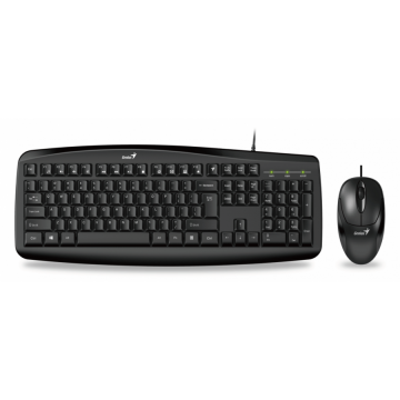 genius Kit Tastatura si Mouse Genius KM-200 (Negru)