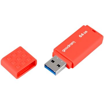 GOODRAM Stick memorie Goodram UME3, 64GB, USB 3.0, Portocaliu