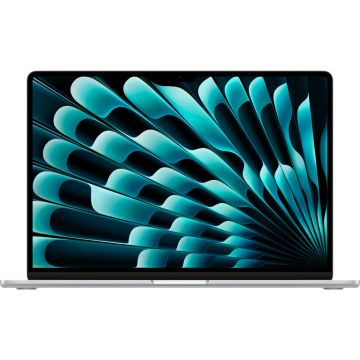Laptop Apple 15.3'' MacBook Air 15 with Liquid Retina, Apple M4 chip (10-core CPU), 24GB, 512GB SSD, Apple M4 10-core GPU, macOS, Silver, INT keyboard, 2025
