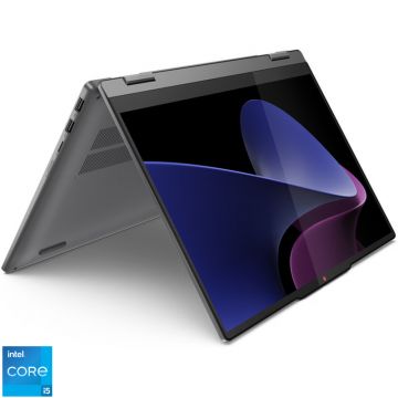 Laptop Lenovo 14'' IdeaPad 5 2-in-1 14IRH9, WUXGA OLED Touch, Procesor Intel® Core™ i5-13420H (12M Cache, up to 4.60 GHz), 16GB LPDDR5X, 1TB SSD, Intel UHD, No OS, Luna Grey