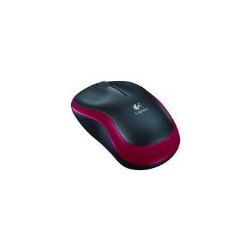Logitech MOUSE LOGITECH M185, WIRELESS, OPTIC, ROSU