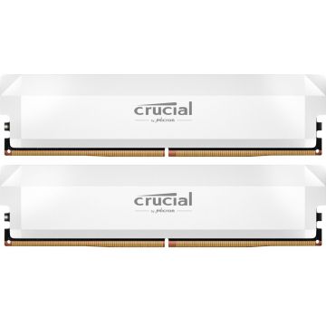 Memorie Crucial Pro Overclocking White 32GB DDR5 6000MHz CL36 Dual Channel Kit