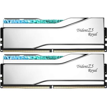 Memorie G.Skill Trident Z5 RGB Royal Silver 48GB DDR5 8400MHz CL40 Dual Channel Kit