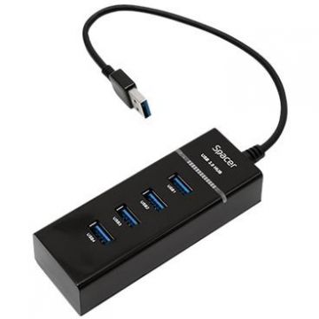 spacer HUB USB 3.0 extern, 4*USB,  Spacer SPH-332